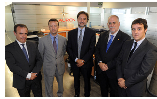 Equipo de Auren. Carlos Moral, Diego De La Cotera, Mario Alonso, José María Jiménez y Francisco Miró. 