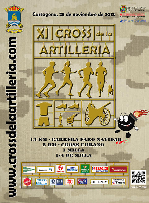 cartel anunciador de la XI Edición CROSS DE LA ARTILLERIA