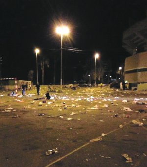 Botelleo en carnaval de Cartagena