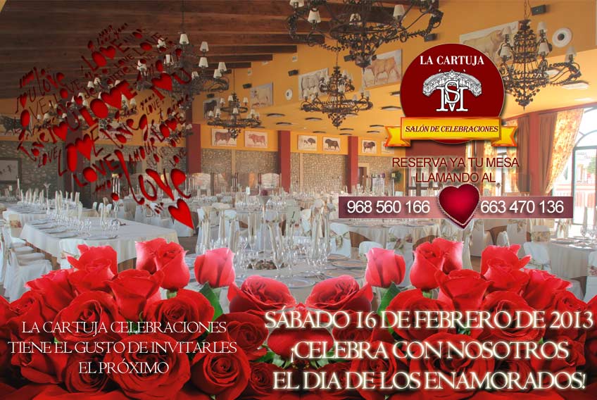 Celebra los enamorados en La cartuja de Cartagena