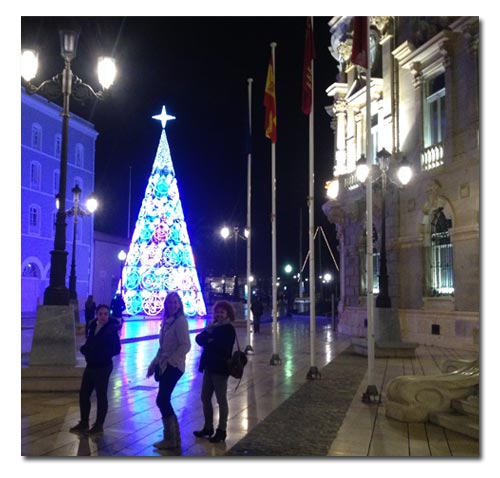 Luces navideñas en Cartagena